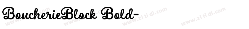 BoucherieBlock Bold字体转换